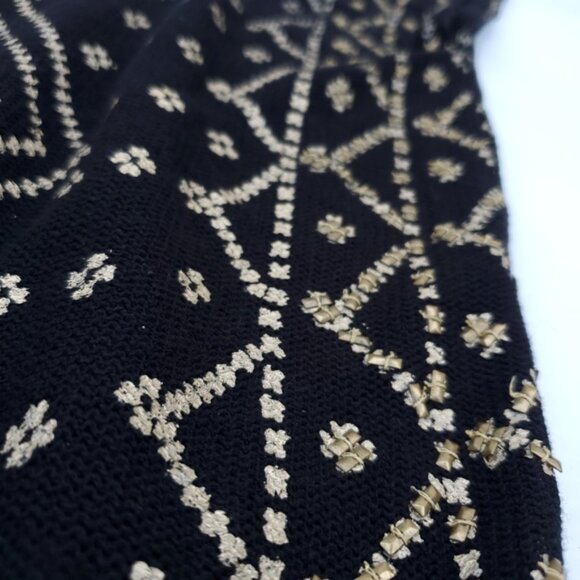 Free People New Romantics Black Beaded Shift Dress - Picture 7 of 10